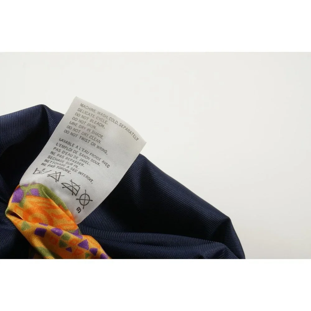 Vintage Descente Women's Size 14 Blue Belted Lined Insulated Zip Snap Ski Jacket
